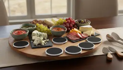 Drehbare Servierplatte: Eleganz am Buffet