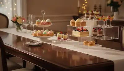 Festliche Desserts auf dem Dessertständer