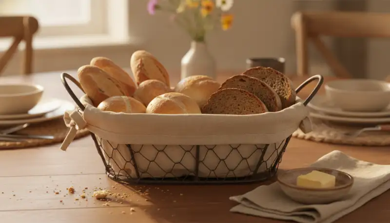 Brotkorb mit Stoffeinsatz: Eleganz für Ihre Tafel
