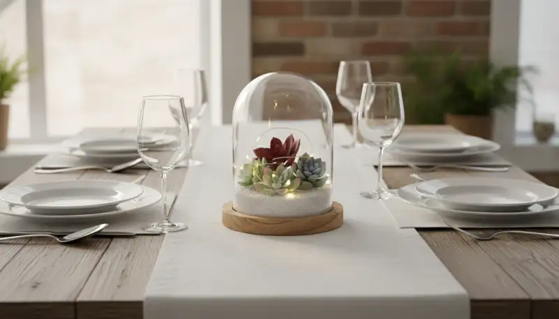 Glasglocken: Elegante Tafelaufsätze gestalten