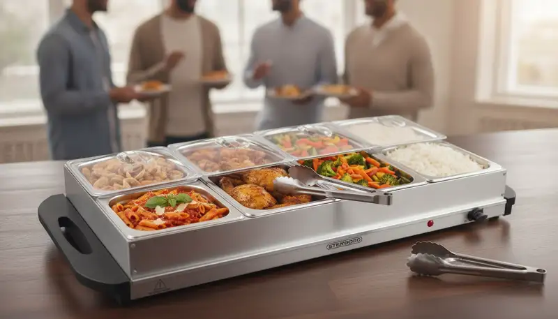 Elektrischer Buffetwärmer: Genuss warm serviert